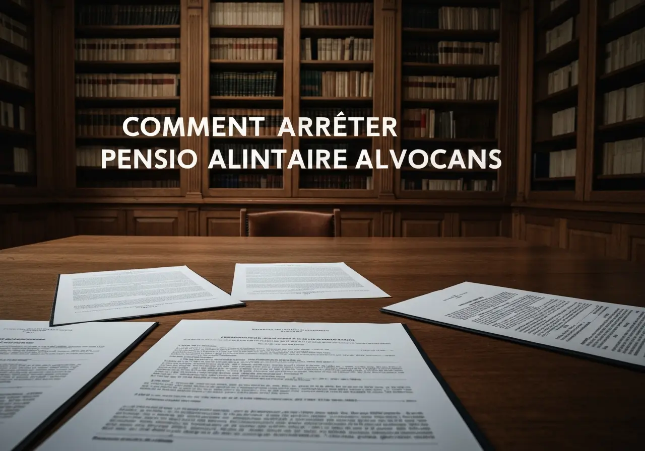 Comment arrêter pension alimentaire sans avocat en 2026